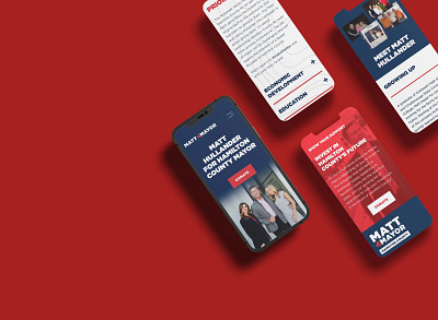 Political Campaign Web Build mobile layout political campaign squarespace