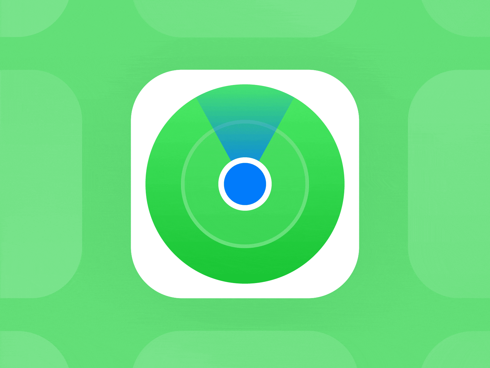 Find My iPhone Animated animate app store apple blue find green icon ios iphone lost radar ui
