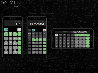 Daily UI 004 - Design a calculator 100daychallenge calculator dailyui dailyui 004 graphicdesign ui uiux