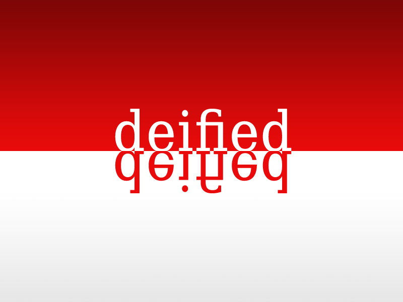Deified logo typography design minimalism