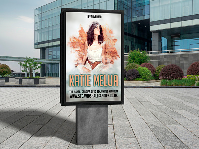 Katie Melua aleksei nord cardiff design designer dweet design flyer graphic design poster poster design swansea united kingdom