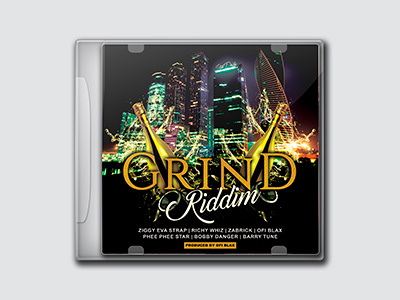 Grind Riddim cover design designer dweetdesign graphic design