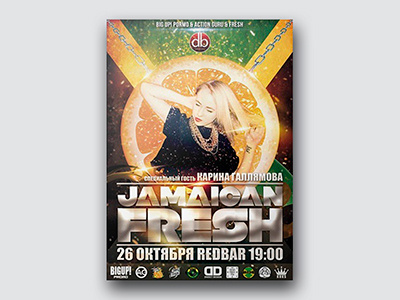 Jamaican Fresh cover design designer dweetdesign flyer graphic design poster