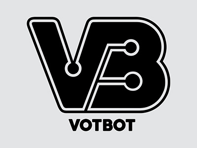 Votbot brand branding dweetdesign graphic design identity illustrator logo photoshop vector votbot