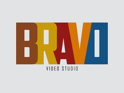 BRAVO Video Studio brand branding design designer dweet dweetdesign graphic graphic design graphic design identity illustrator logo nordblaze photoshop vector