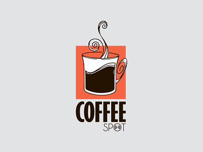 Coffee Spot brand branding business coffee design designer dweet dweetdesign europe graphic graphic design graphic design identity illustration illustrator logo nordblaze photoshop spot vector