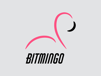 Bitmingo bitcoin brand branding business crypto currency design designer dweet dweetdesign flamingo graphic graphic design graphic design identity illustrator logo money nordblaze photoshop