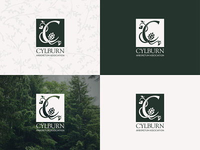 Cylburn — logo design arboretum branding floral logo floral pattern graphic design logo