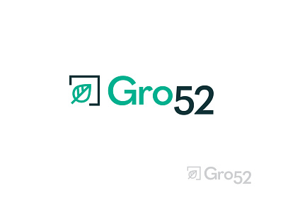 GrowFiftyTwo — logo design agriculture branding graphic design grow growth logo hemp logo leaf logo logo