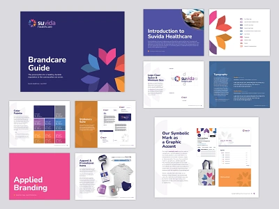 Healthcare Center — brand guide brand guide branding colorful brand graphic design healthcare healthcare brand healthcare logo hispanic hospice latinx layout design medical senior health