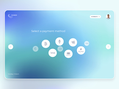 VR Future Banking bank banking bankingapp blue colors design digitalwallet experience payment payment app payment form payment method products ui ux