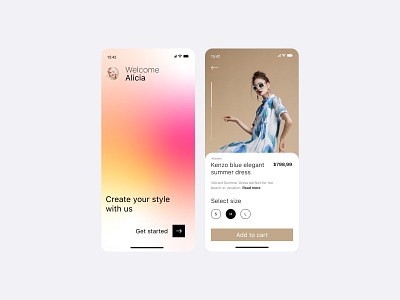 Fashion E-Commerce App UI iOS app colors design experience ios ui ux