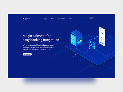 magiCal design developers illustration technology typography ui ux vector web web design