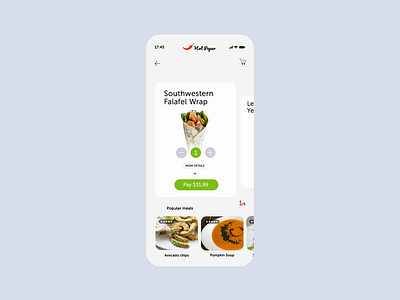 Food Order Concept App application experience food interface ios iphone app logo ui ux