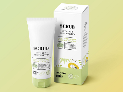 CBD Facial Scrub Concept & Branding