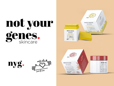 Skincare Line Scrub & Moisturizer Packaging Concepts