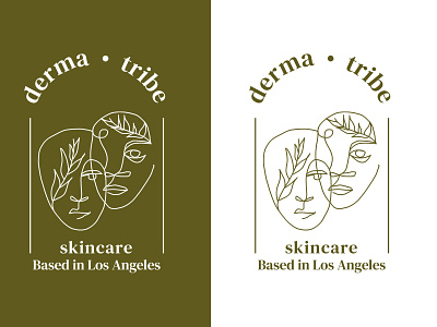Local Skincare Logo Concept beauty beauty logo city concept concept art derma face green illustration leaf leaves local losangeles organic skincare tribe