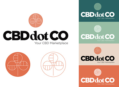 CBD Market Place Logo Concept branding cbd cbd branding cbd logo cbd packaging cbdoil colors ecommerce geometric design logo marketplace retro typography website