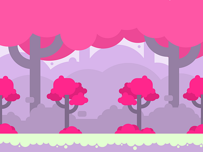 Pink Florest! 2d art 2d graphics 2d illustration colors design fantasy art game game art game background graphic design graphics illustration minimalist vector