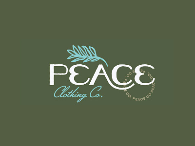 Peace Logo Concept (Rejected) brand brand design brand identity branding clothing illustration illustrator logo logo mark reject rejected rejected logo