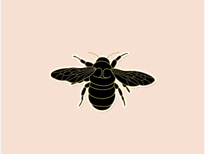 Citizen Bee adobeillustator bee bumblebee design illustration illustrator vector wacom wasp