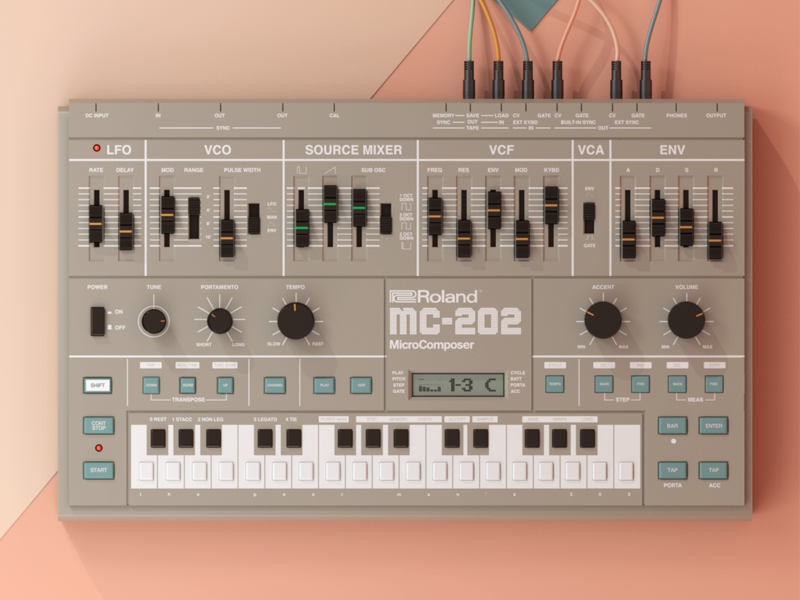 Roland MC 202 by Eric Smilde on Dribbble