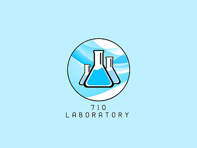 Logo design - 710 Laboratory 710 brand design graphic illustrator laboratory logo medical photoshop