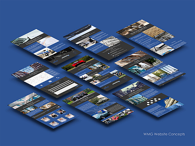 Mobile website concept wireframe