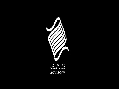 S.A.S Advisory - Logo design in black and white arabic calligraphy art branding calligraphy design graphicdesign illustration logo logodesign typography