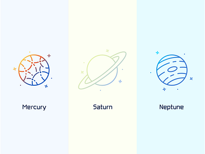 Mercury, Saturn, & Neptune