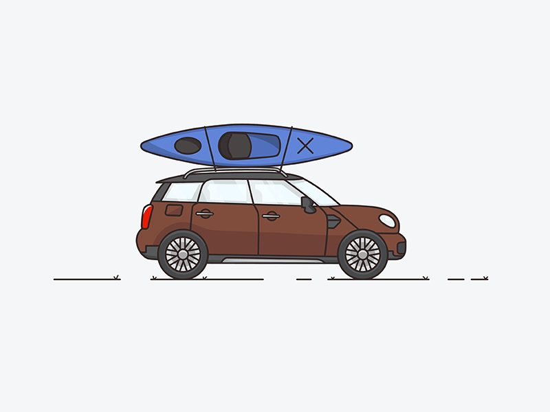 Gone Kayaking by Jamie Beck on Dribbble