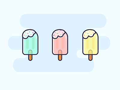 Pops dessert frosting ice ice cream icon illustration popsicle summer