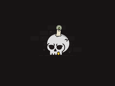 Happy October First creepy halloween icon illustration october skull spooky