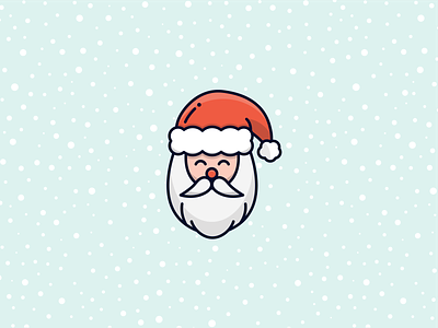 Jolly Santa 🎅 beard christmas design hat holiday holiday design icon illustration jolly merry christmas santa santa claus santa hat snow winter