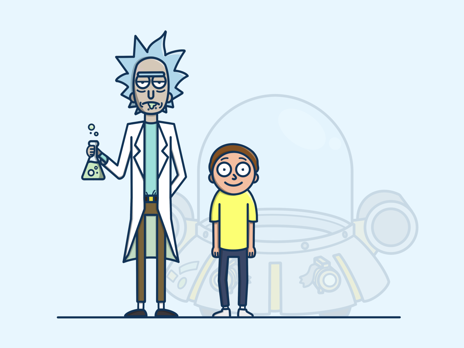 Rick Morty By Jamie Beck On Dribbble