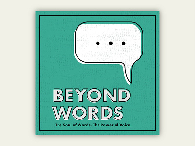 Beyond Words: Podcast Cover Concept 2d design flat illustration podcast podcast art