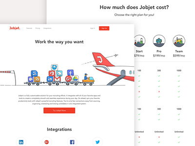 Jobjet responsive ui ux web web site