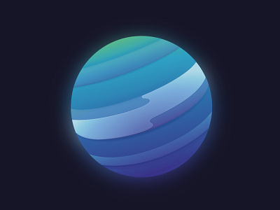 Neptune design icon illustrator neptune planet space ui