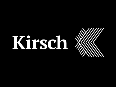 Kirsch – Law firm logo design branding branding agency lines logo monogram serif