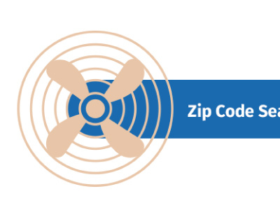 Zip Code Search design fan hvac web