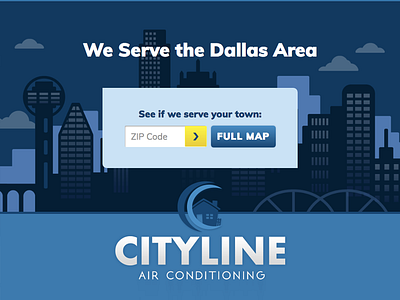 Zip Code Search UI by Wes Carr on Dribbble