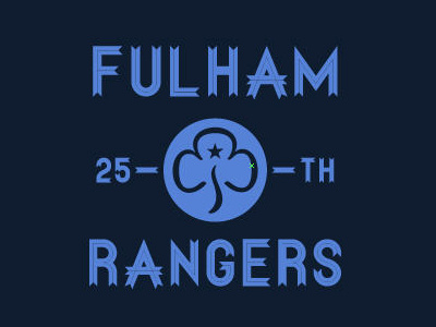 Troop logo draft fulham london rangers ribbon