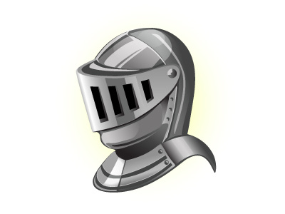 Helmet for my coat of arms clink ping vector