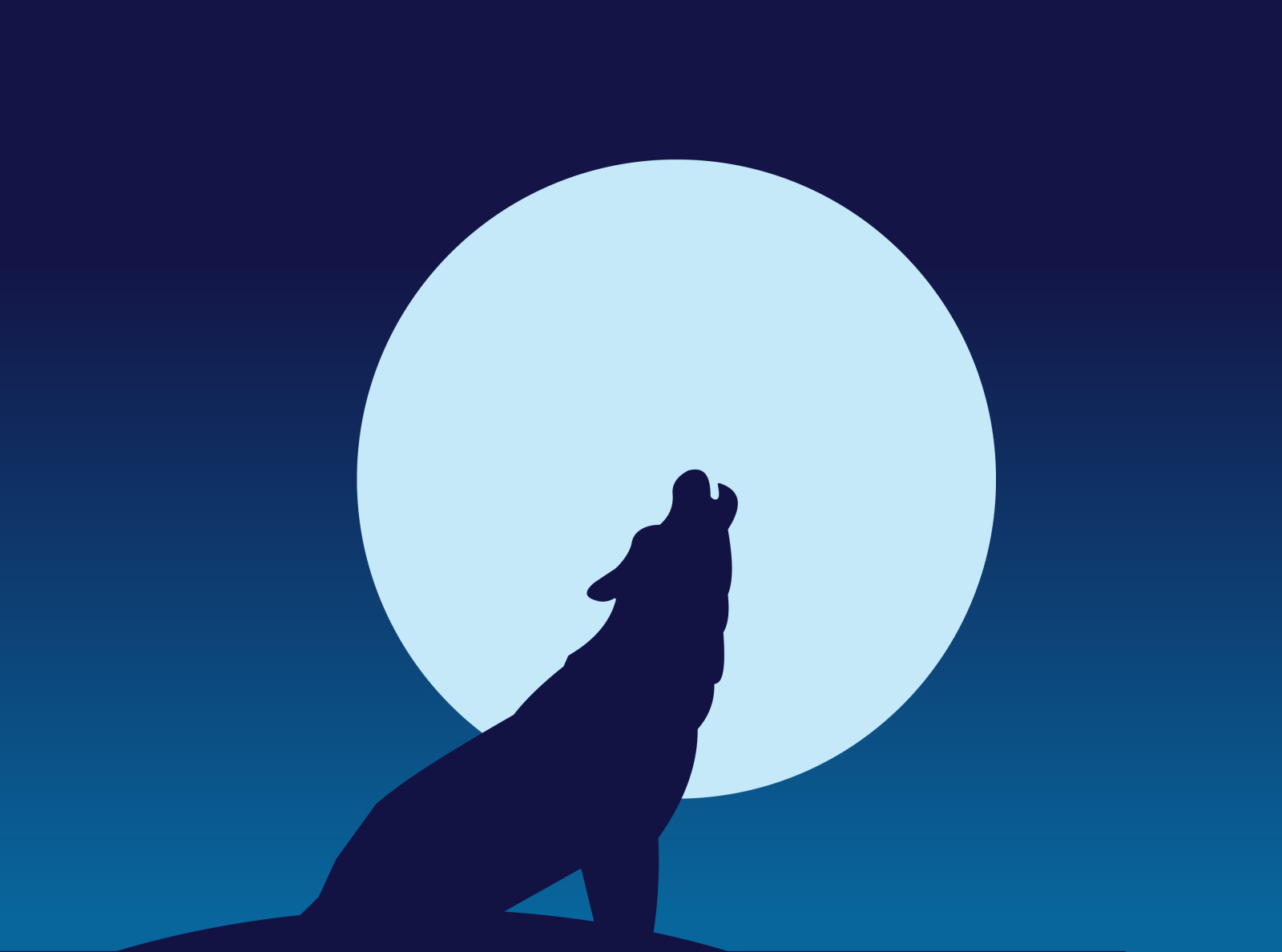 Wolf Howling by Aniket Biprojit Chowdhury on Dribbble