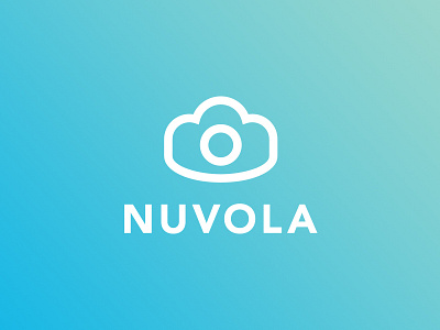 Nuvola Logo blue brand calm cloud identity italian logo photography