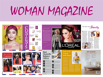 Woman Magazine creative design creativity indesign magazine magazine design pagination