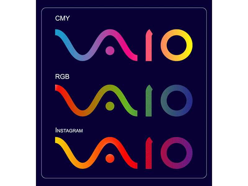 Sony VAIO logo - REVAMP aftereffects illustration logo vector