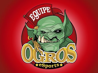 Ogro Equipe ESports brand character characterdesign design logotipo logotype mascote personagem vector