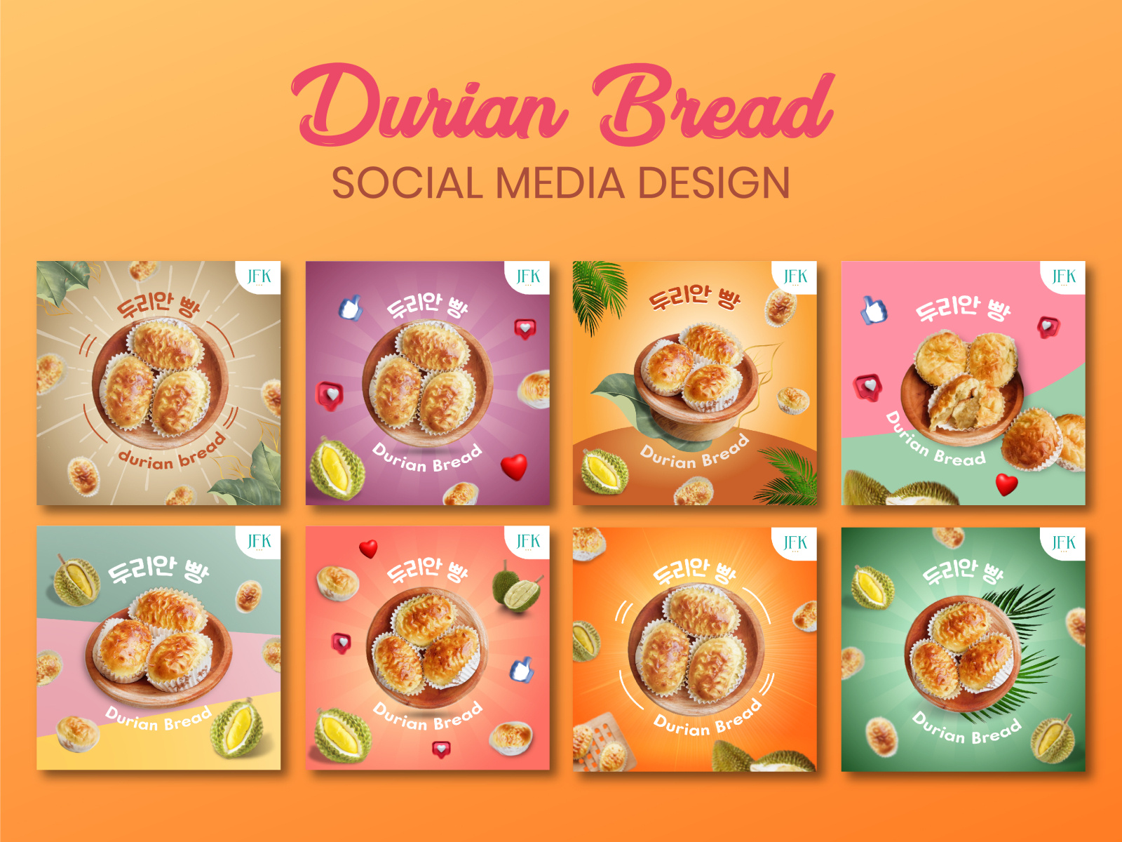 Durian bread social media design by Duski saad hrp on Dribbble