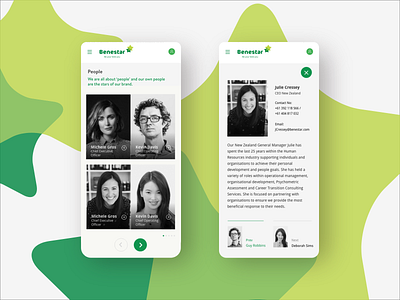 Benestar - Be your best you healthcare minimal ui mobile design responsive design